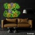 thumbnail image 4 of Craftnamesign Happy Lucky Neon Sign, Saint Patrick Day LED Sign, Shop Decor, 4 of 4
