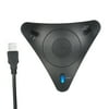 Andoer USB Conference Computer Microphone VOIP Omnidirectional Desktop Wired Microphone Built-in Speaker Support Control Mute Function & Play for PC Laptop Office Meeting Video Conference Recordi