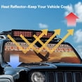 thumbnail image 4 of Yuyamidu Eagle Windshield Sun Shade for Jeep Wrangler JK JKU JL JLU, Orange Aztec Window Sun Visor for UV Rays & Heat Protection, 4 of 7