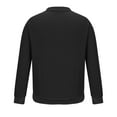 thumbnail image 5 of Elainilye Fashion Mens Cardigan Sweater Stand Collar Pullover Top Elastic Solid Color Half Sweater Leisure Sweater Coat,Black, 5 of 6