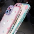 thumbnail image 6 of Compatible with iPhone Case,Cute Colorful Polka Dot Frame Edge Camera Lens Protection Clear Soft Shockproof Cover Women Girls Phone Case (Blue,iPhone 11), 6 of 8