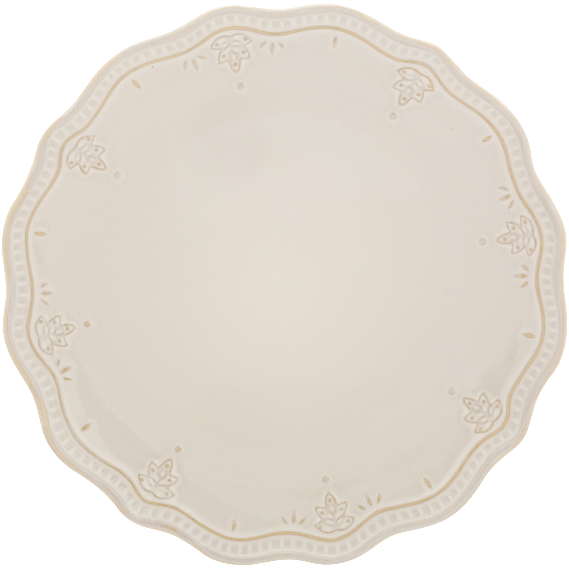 The Pioneer Woman Farmhouse Lace 12-Piece Dinnerware Set, Linen - 2