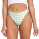 thumbnail image 1 of Fotbe Green Checkboard Tanga Sin Costuras para Mujer con Estampado – Panties Invisibles, Transpirables y Cómodos para Uso Diario-X-Small, 1 of 6