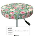 thumbnail image 2 of Uemuo Rose Flowers Pattern Round Bar Stool Seat Covers Washable Stool Cushion Slipcover Elastic Bar Chair Covers-, 2 of 7