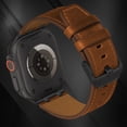 thumbnail image 2 of AP Leather Band Compatible with Apple Watch Ultra 2 Band 49mm 46mm 45mm 44mm, Rugged Vintage Genuine Leather Extra 26mm Wide Watch Bracelet for iWatch Series 10 9 8 SE 7 6 5 Men, 2 of 14