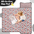 thumbnail image 4 of Gray Christmas Santa Pattern Toddler Nap Mats for Kids Preschool,50"x20" Sleeping Mat Bag or Kids,Toddler Sleeping Bag,Toddler Nap Mat or Daycare, 4 of 6