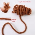 thumbnail image 2 of 6 Pieces Knitting for Beginners Hollow Braided Rope 7mm X 5 Meters Polyester Cord Rope for Art Craft Includes Big Eye Needle and Sculpting Wire Yarns Skein for Craft(wwx), 2 of 7