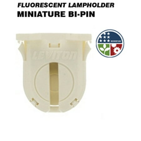 

Leviton 23662-SNP Dedicated T8 Fluorescent Lampholder Small Bi-Pin Shunted - White