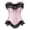 A1_Light Pink, variant on VISALY Plus Size Corset Top for Women Retro Sweetheart Lace Ruffle Bustier Tops Lace Up Satin Boned Overbust Corset Bustier Bodyshaper Top Vintage Front Bow Boned Push Up Waist Shaper Pink L