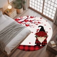 thumbnail image 3 of Valentine's Day Washable Area Rug&nbsp;3 ft Love Heart Tree Red Lips Rose Dwarf Soft Round&nbsp;Rugs for Living Room, Non Slip Carpet for Bedroom&nbsp;Entryway Dining Room, 3 of 9