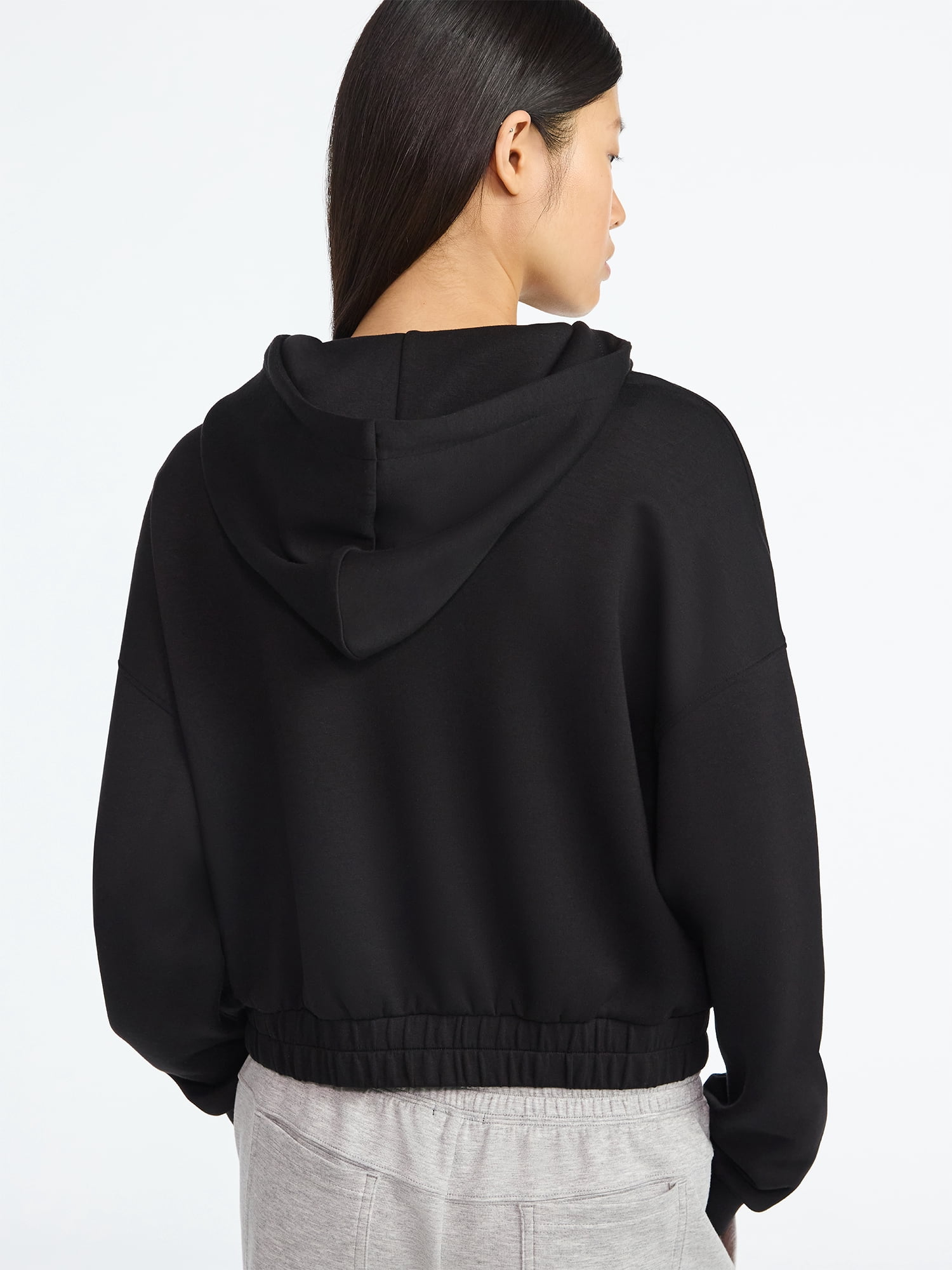 Scoop Women's and Women's Plus New Scubaknit Pullover Hoodie, Sizes XS-4X