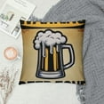 thumbnail image 2 of COMIO Throw Pillow Cover Warning Beer Zone Vintage Rusty Metal Rectangular Sofa Pillow Case Cushion Cover for Home Couch Bed Decor, 2 of 5