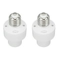 thumbnail image 2 of 2 Pcs Douille d'Ampoule Intelligente Support de Lampe Sans Fil Contrôle Vocal avec Port de Vis E27 Durée de Vie Intelligente 100V250V Blanc, 2 of 10