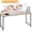 Nature, variant on 32 inch Computer Desk, Study Writing Table for Small Space, Save Space Office Desk with Metal Legs, Modern Steel Frame Wood PC Workstation for Home Office, Vintage