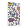 thumbnail image 2 of Yayeee Blank Wall Plate Cover 1-Gang 4.5"x2.7" Home Unused Decorative Outlet, White Doodle Pattern, 2 of 7