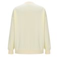 thumbnail image 5 of Womens Ghost Crewneck Sweatshirts Halloween Fake Two-Piece Sweat Shirts Long Sleeve Pullover Loose Fall Tops Pink, 5XL, 5 of 7