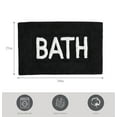 thumbnail image 4 of Jean Pierre "Bath" 21"x34" Cotton Bath Rug, Black, 4 of 8