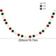 thumbnail image 3 of Corona de bolas de fieltro de lana hecha a mano | Guirnalda navideña de 2 m con 30 bolas rojas, blancas y verdes | Decoración navideña para chimenea, árbol y escalera, 3 of 5
