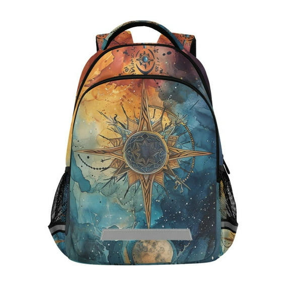 ALAZA Bohomia with Marble Backpack Elementary School Bag Bookbag Travel Rucksack