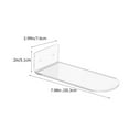 thumbnail image 2 of Phenofice 6Pcs Acrylic Floating Shoe Rack Transparent Wall Mounted Shoe Display Shelves with Mounting Hardware, 2 of 8