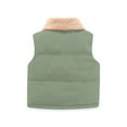 thumbnail image 3 of XXWXYD Children’s 2025 New Grain Velvet Waistcoat Girls Autumn Winter Jacket Top Baby Warm Vest Outerwear Coat Fuzzy Plush Velvet Vest for Toddler Kids Fall Clothing Coat, 3 of 3