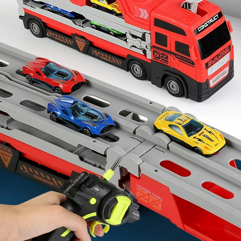 BESLY Toddler Deformation Big Car Toys for 3 4 5 6 7 8 Years Old Boys Deformation Toys Car Carrier Vehicle Toy Set Open 66