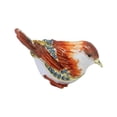 thumbnail image 3 of Segolike Bird Trinket Box, Enamel Hinged Jewelry Box Parties Supplies with Lid Rings Holder Organizer Display for Girl Earring Wedding Light Brown, 3 of 8