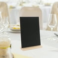 thumbnail image 4 of 2 Ensembles de Panneaux de Tableau Noir de Bureau Petits Tableaux Noirs pour Écrire sur le Bureau Petits Tableaux Noirs Petite Enseigne de Tableau Noir avec Support Chevalet de Tableau Noir Tableaux Noirs Effaçables avec Base en Bois, 4 of 8
