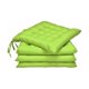 thumbnail image 1 of Cojín para silla - Juego de 4 cojines cuadrados con lazos para sillas de interior o exterior 40 x 40 cm, verde manzana, 1 of 5