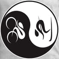 thumbnail image 3 of CafePress - Bike Ski Yin Yang Long Sleeve Dark T Shirt - Unisex Cotton Long Sleeve T-Shirt, 3 of 4