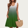 thumbnail image 2 of Ashirexll Robes d'Été pour Femmes, Robes Décontractées pour Femmes, Jupe Sans Manches à Col Rond Longueur Genou Imprimée Tendance Mode pour Dames, 2 of 5