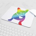 thumbnail image 5 of CafePress - French Bulldog Love Cartoon RAINBOW Mousepad - Non-slip Rubber Mousepad, Gaming Mouse Pad, 5 of 6