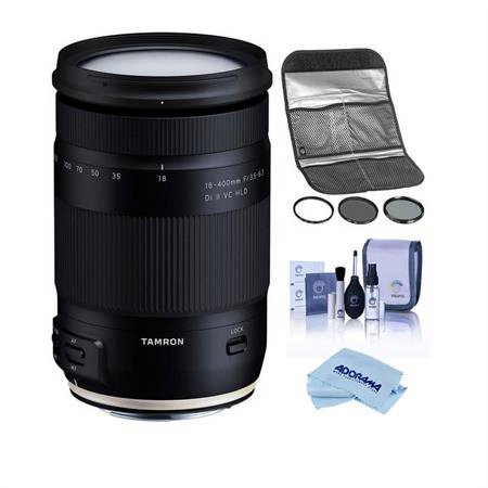 UPC: 0192223123281 | 18-400mm f/3.5-6.3 Di II VC HLD Lens for Nikon F  Bundle with Hoya 72mm Filter Kit II  Cleaning Kit  Cleaning Cloth
