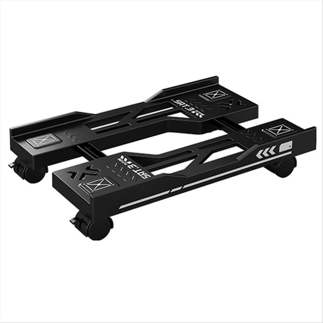 Adjustable Computer Host Bracket Mobile PC Holder Cart Computer Tower Stand Black,1 * Computer Host Bracket,Black
