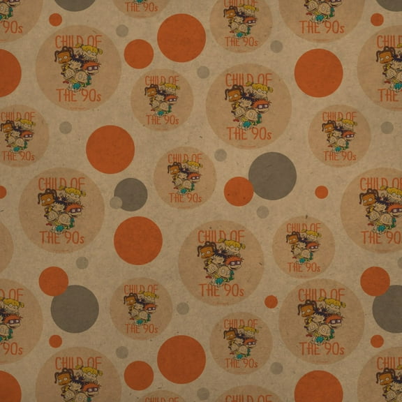 Rugrats Child of the 90s Premium Kraft Gift Wrap Wrapping Paper Roll