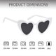 thumbnail image 3 of Heart-shaped Sunglasses for Women - Trendy, Retro Glasses, 3 of 5