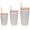 Classic Checker, variant on Reusable 3-Pack Iced Coffee Cup Sleeve, Insulated Neoprene, Beverage Holder for Iced Coffee, Durable Drink Sleeve for Cold Beverages, Pink Bows