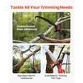 thumbnail image 5 of Extendable Manual Pole Saw and Tree Pruner,3.87-27 ft,Ideal for Pruning Trees with Scissors Attachments, 5 of 6