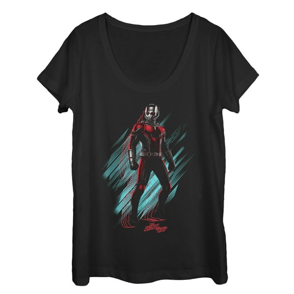 Women's Marvel Ant-Man and the Wasp Streaks  Scoop Neck Black Medium