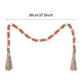 thumbnail image 4 of Vikakiooze 2022 Christmas Decoration Colorful Snowflake Wood Bead String Ornaments Home Decoration Christmas Decorations, 4 of 7