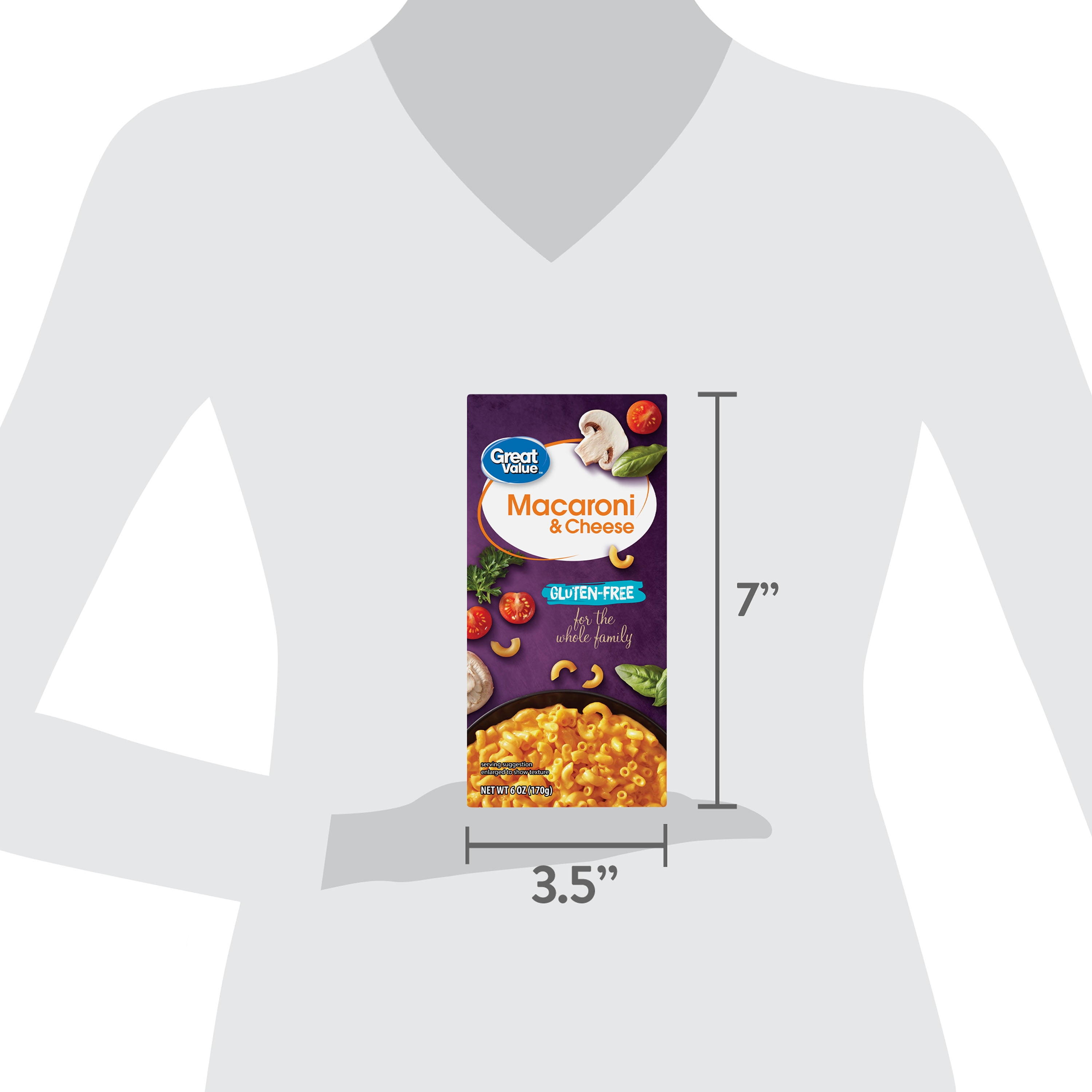 (4 pack) Great Value Gluten-Free Macaroni & Cheese, 6 oz