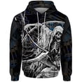 thumbnail image 5 of Sudadera con capucha con estampado de calavera y diablo para hombre, ropa informal holgada Y2k, sudadera con capucha moderna para hombre, 5 of 5