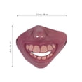thumbnail image 3 of 2pcs Máscara divertida para adultos Máscara aterradora de Halloween Máscara de látex para fiesta Cosplay Media máscara, 3 of 5