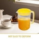 thumbnail image 2 of Jarra de agua de plástico con tapa (2 unidades), ideal para té helado, zumo o bebidas frías, ideal para camping y almacenamiento en el frigorífico, 2 of 8