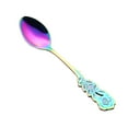 thumbnail image 1 of Stainless Steel Flatware Stainless Steel Flower Spoon Coffee Tea Spork Flatware Dessert Salad Tool, 1 of 2