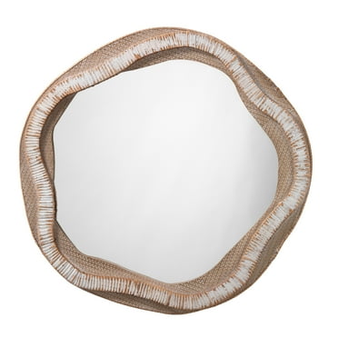Alden Décor Yael Organic Rattan Mirror