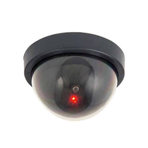 Ayyufe Fake Dummy Surveillance Home Dome Security Camera CCTV with Red Flashing Light
