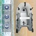 thumbnail image 3 of ALEKO Inflatable Fishing Boat with Aluminum Floor 8.5 ft Light and Dark Gray, 3 of 11