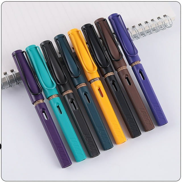npkgvia Décorations de Noël, Stylos, Stylo Plume Écriture Fluide Plume Extra Fine ClassicDesign Stylo de Poche Cadeau pour Femmes Hommes École Bureau Rouge Design Utile Extra Dessin Écriture, Liquidation