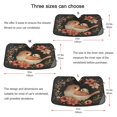 thumbnail image 5 of Couple Bird with Wreath Car Windshield Sun Shade Foldable Car Front Window Visor Heat and UV Protection 53x23.5, 5 of 8